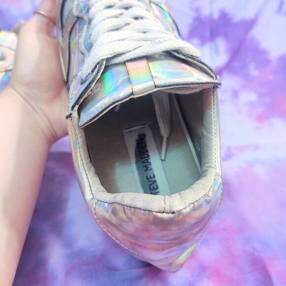 Steve Madden Holographic Sneakers: 7 - Picture 13 of 15